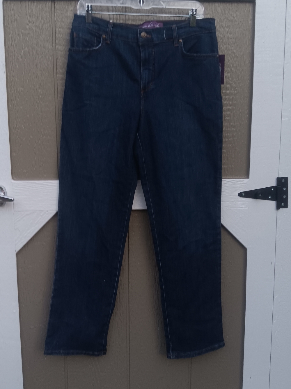 Gloria Vanderbilt Amanda Dark Blue Flawless Flex Supreme Stretch Jeans 12 Short